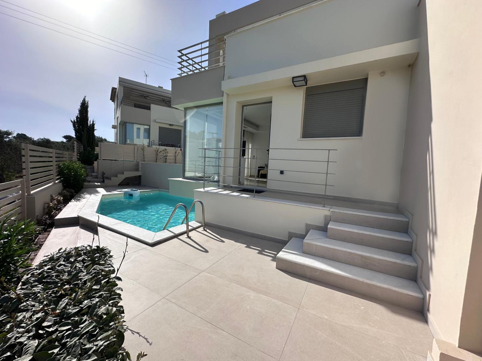 Rvg Rania House With Pool Apartment Porto Heli Bagian luar foto