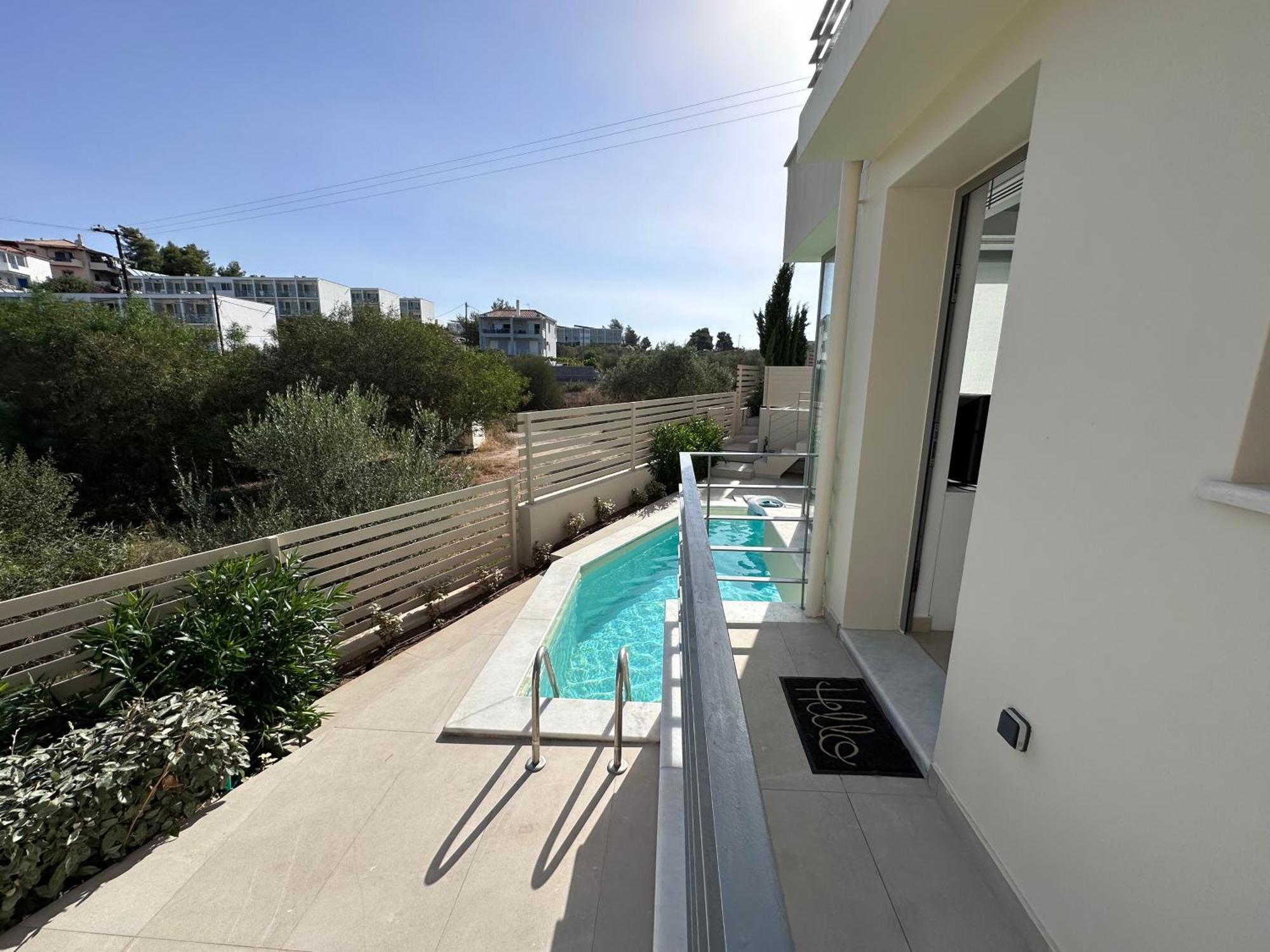 Rvg Rania House With Pool Apartment Porto Heli Bagian luar foto